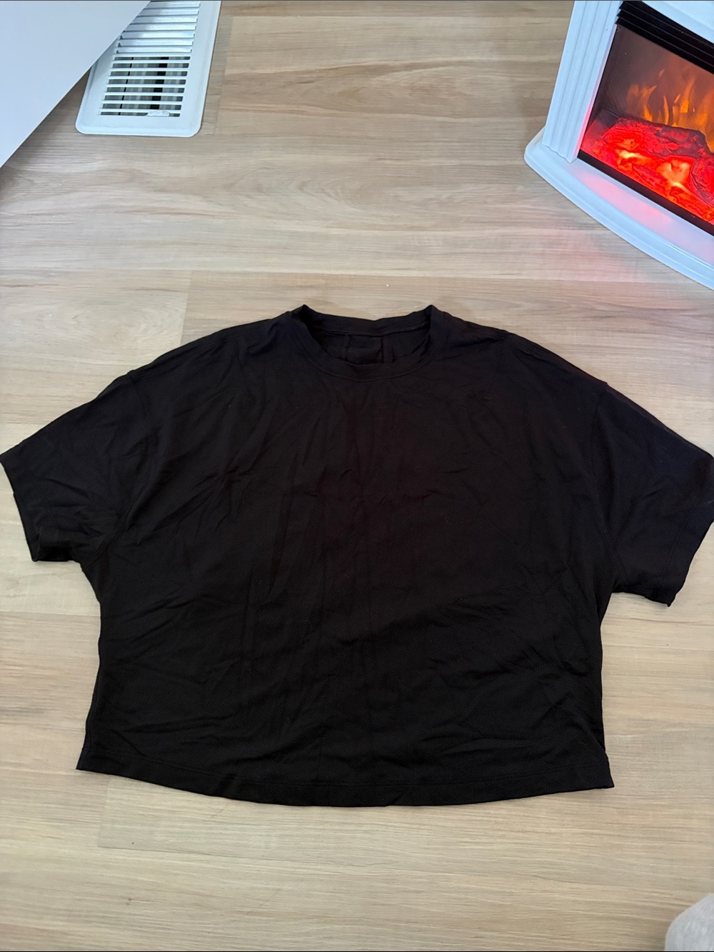 lululemon athletica Black Short Sleeve Crew Tee